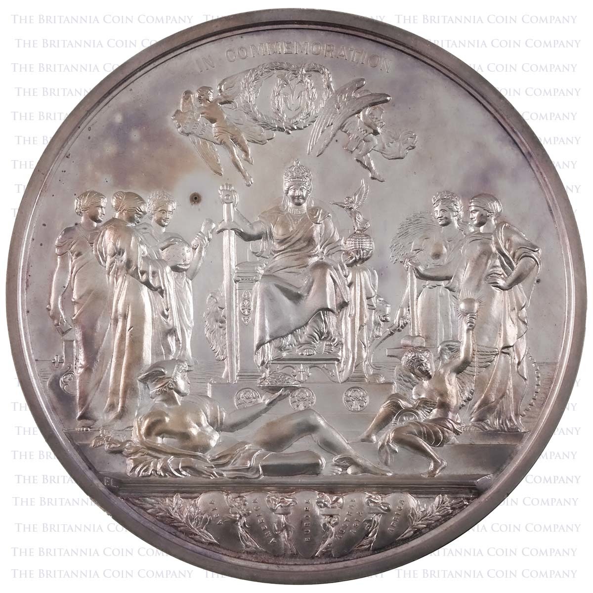 1887 Victoria Large Silver Golden Jubilee Medal Reverse