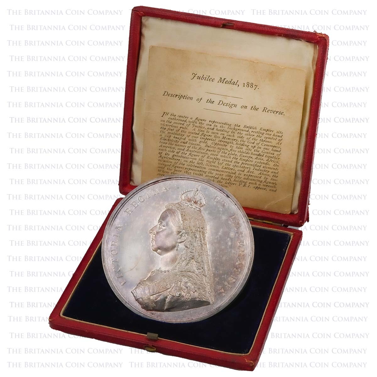 1887 Victoria Large Silver Golden Jubilee Medal Boxed