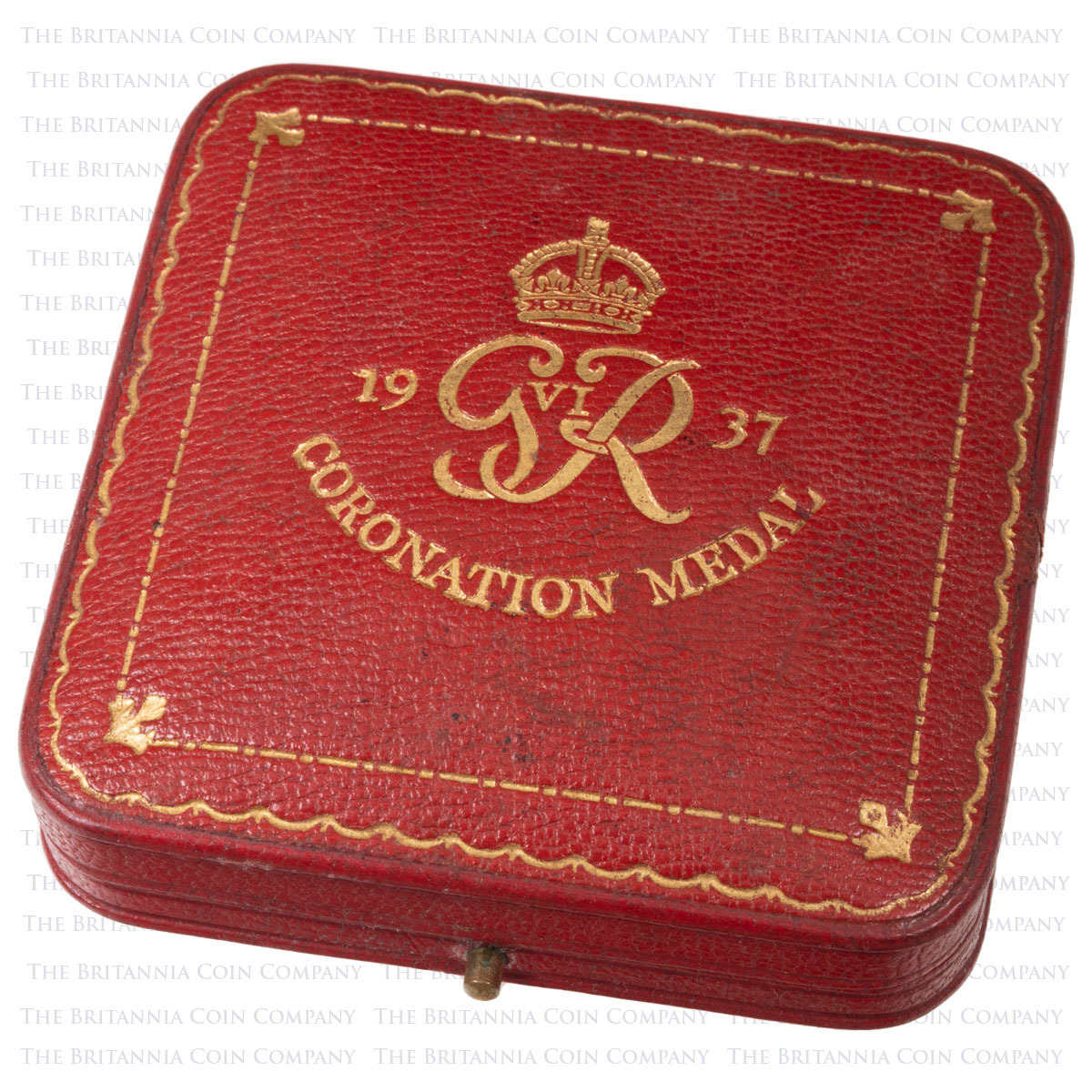 MD72 1937 King George VI Gold Royal Mint Coronation Medal Case