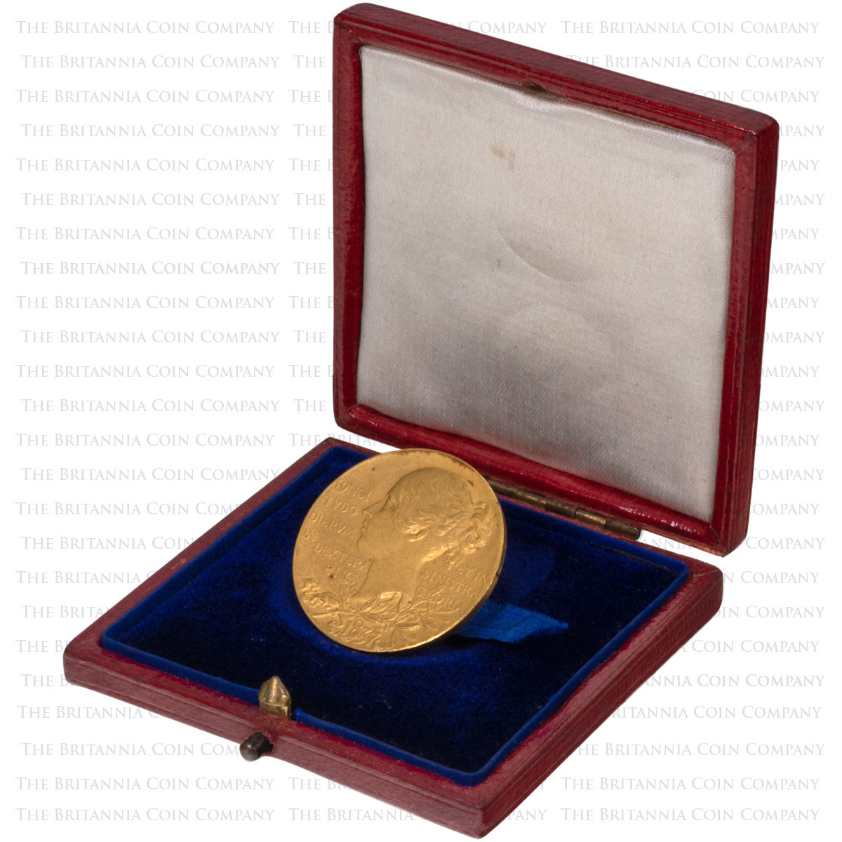 1897 Victoria Diamond Jubilee Small Gold Medal In Box