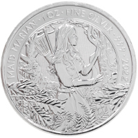 MLMM221SC 2022 Myths And Legends Maid Marian One Ounce Silver Bullion Coin Thumbnail