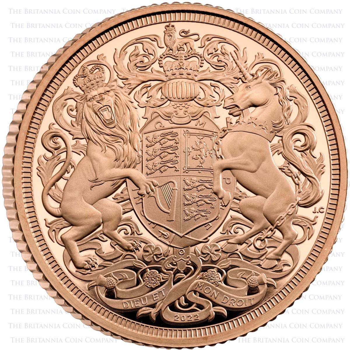 MSV522 2022 Charles III Gold Proof 5 Sovereign Set Elizabeth II Memorial Reverse