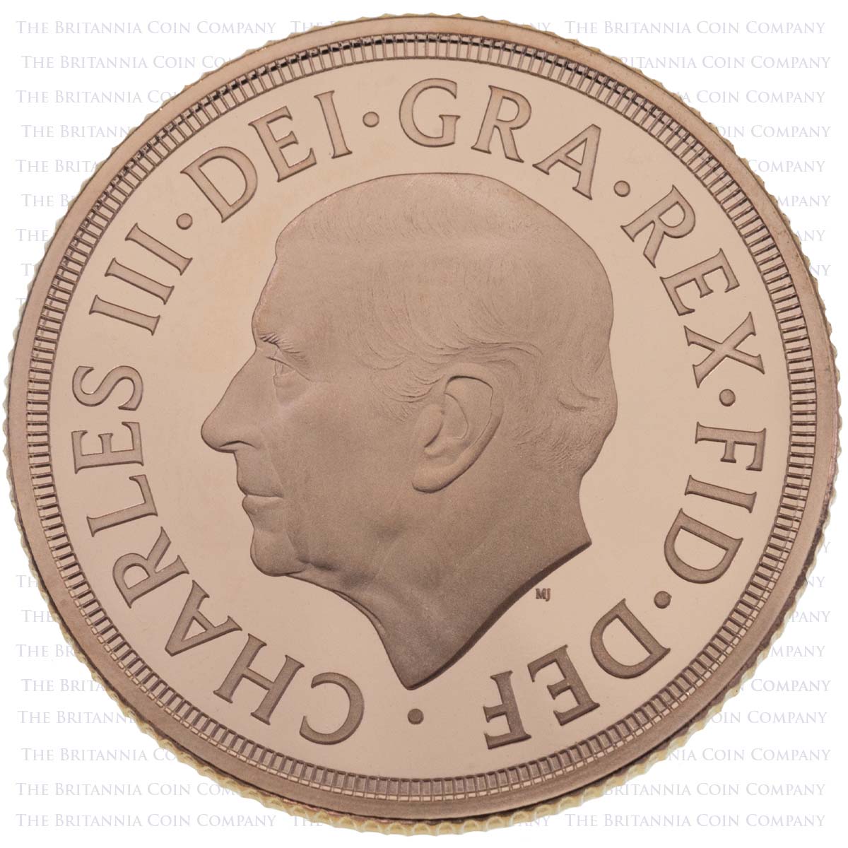 MSVH22 2022 Charles III Gold Proof Half Sovereign Queen Elizabeth II Memorial Coin Obverse