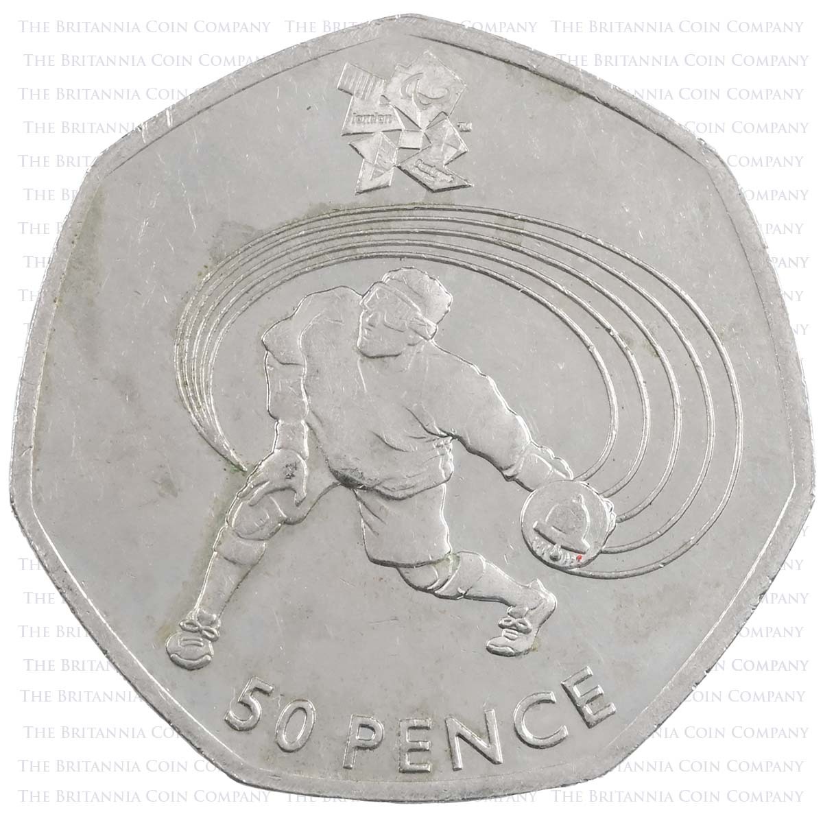 50p Coin London Olympics 2011 Goalball Goal Ball Circulated FREEPOST 