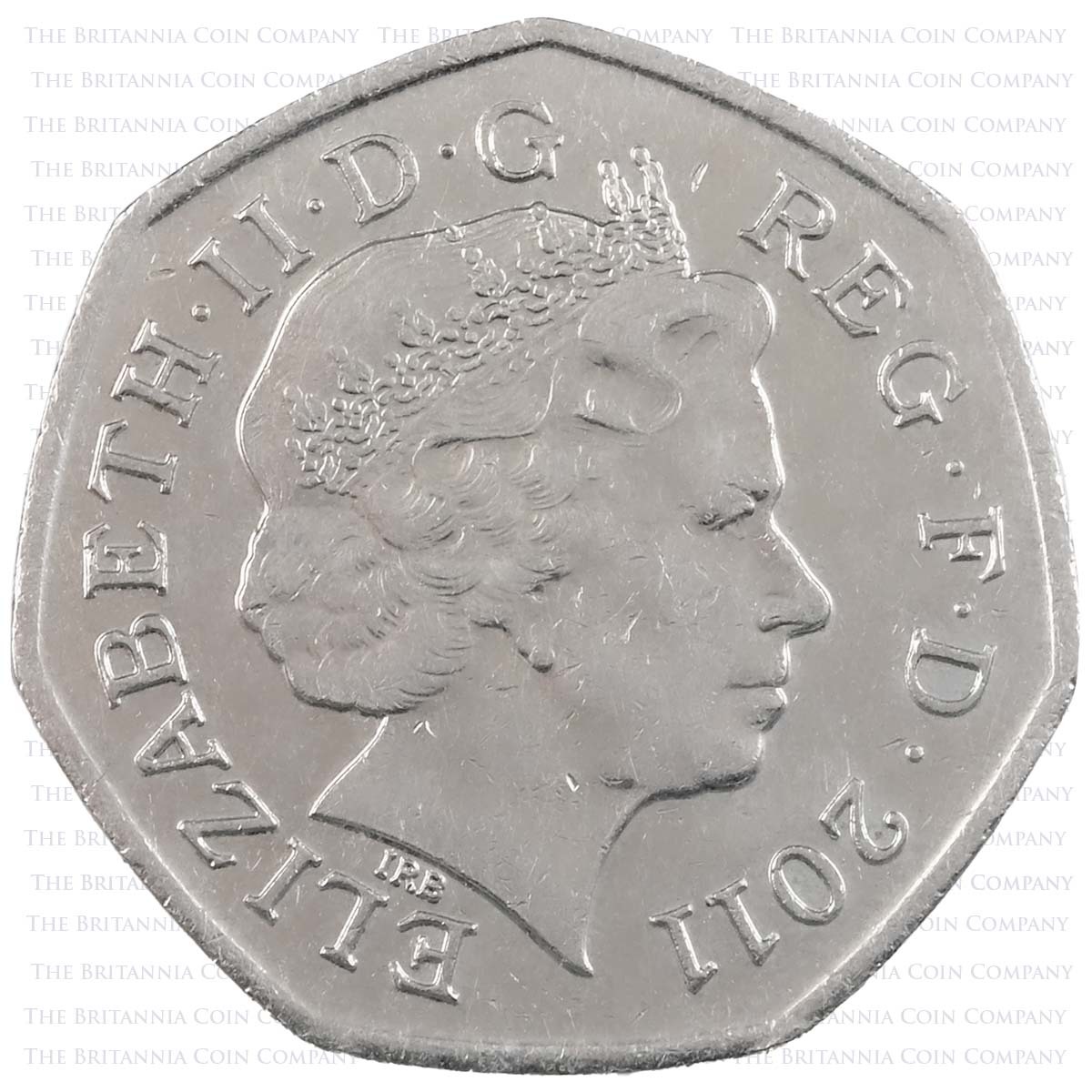 2011 Olympic Rowing 50p Reverse