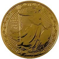 2018 Britannia Oriental Border Ounce Ounce Gold Bullion Coin Thumbnail