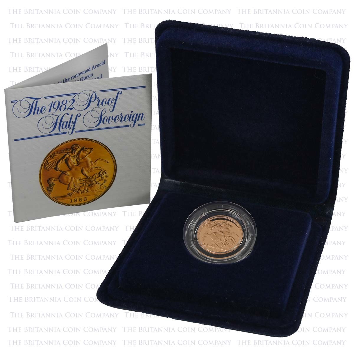 1982 Elizabeth II Gold Proof Half Sovereign Boxed
