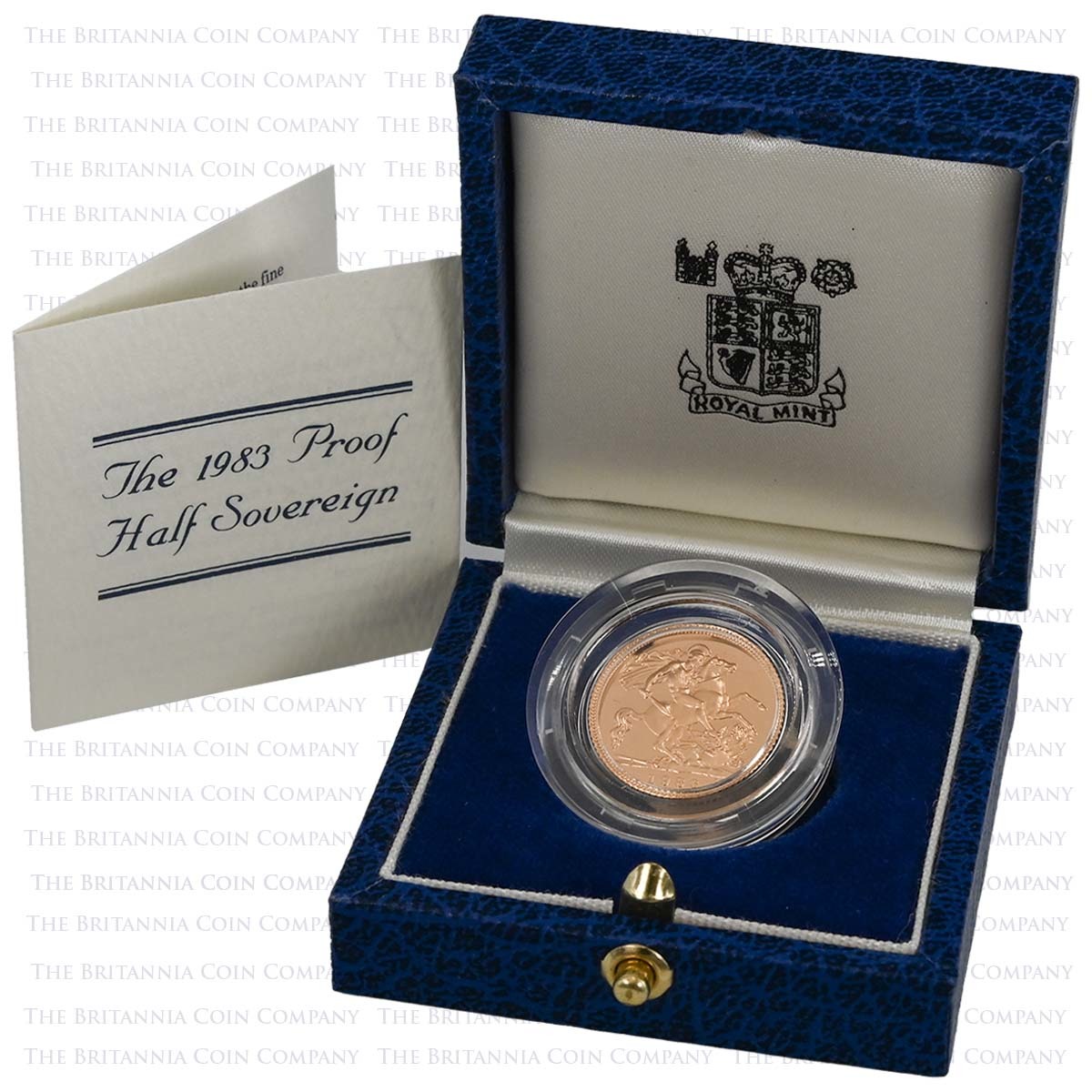 1983 Elizabeth II Gold Proof Half Sovereign Boxed