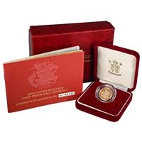 2005 Elizabeth II Gold Proof Half Sovereign Timothy Noad Reverse Thumbnail