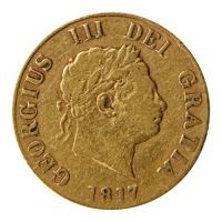 1817 George III Gold Half Sovereign First Modern Sovereign Thumbnail