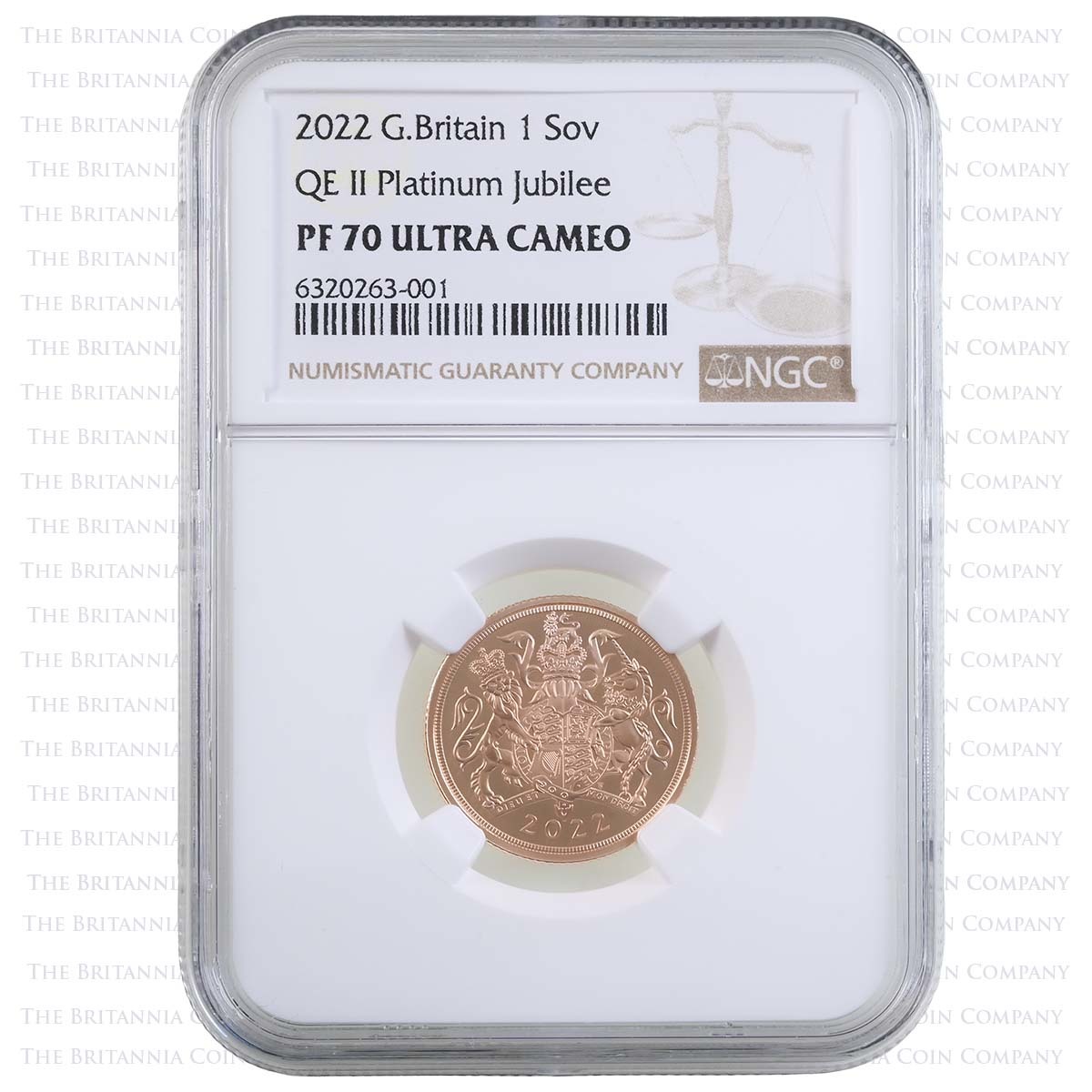 SV22 2022 Gold Proof Sovereign PF 70 Ultra Cameo Holder