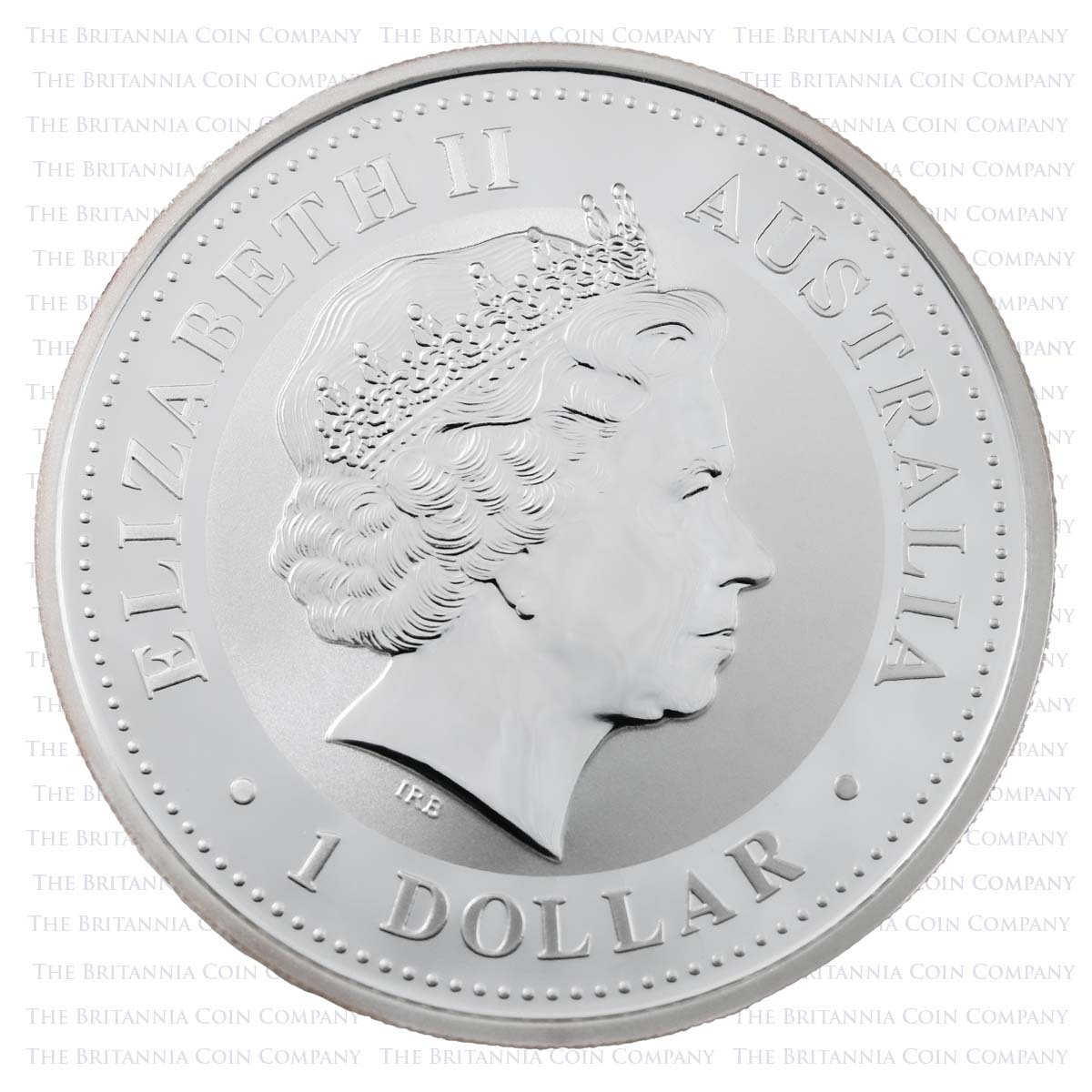 PM01KBS1 2001 Australian Kookaburra One Ounce Silver Perth Mint Bullion Coin obverse side