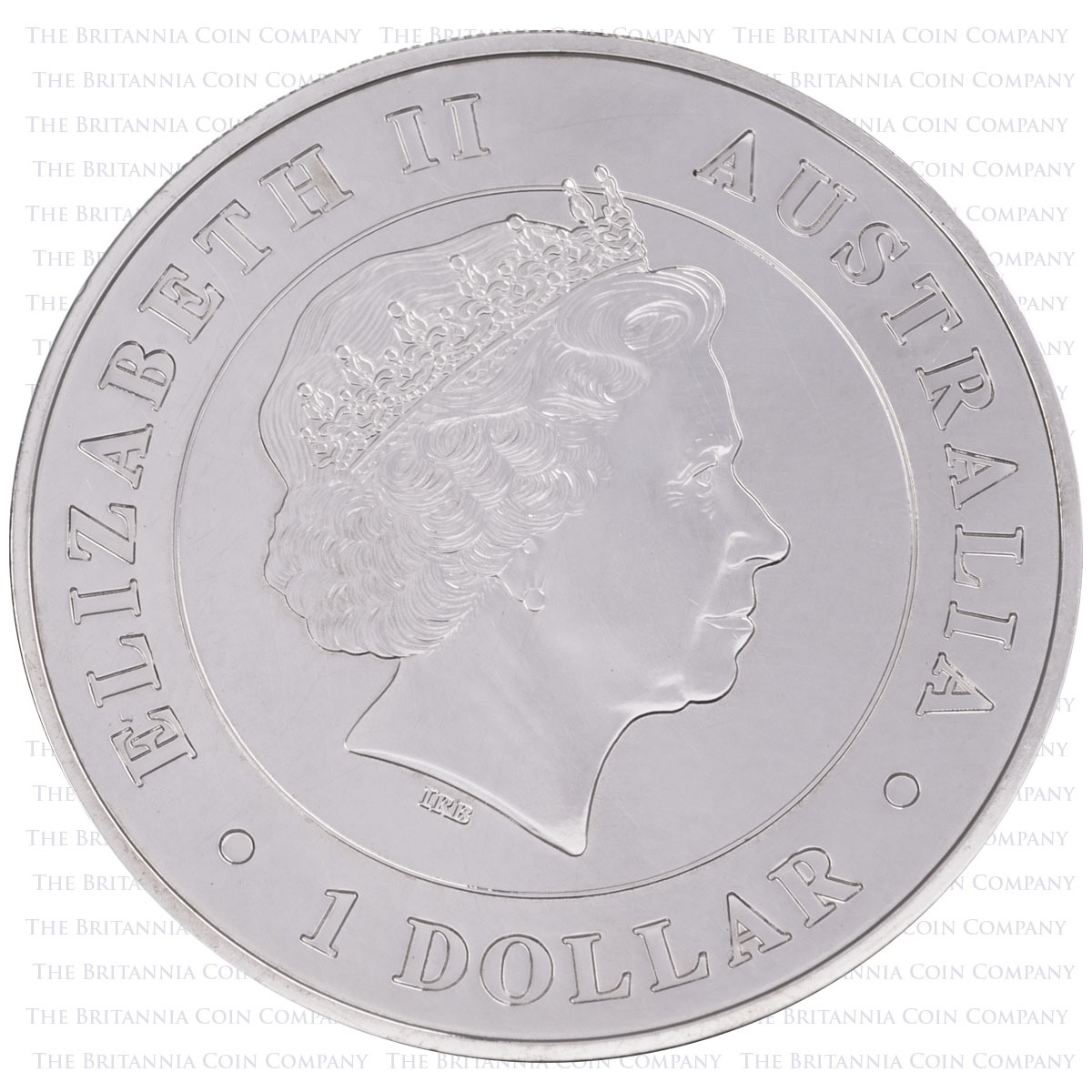 Royal obverse of the PM15KAS1 2015 Australian Kangaroo One Ounce Silver Perth Mint Bullion Coin