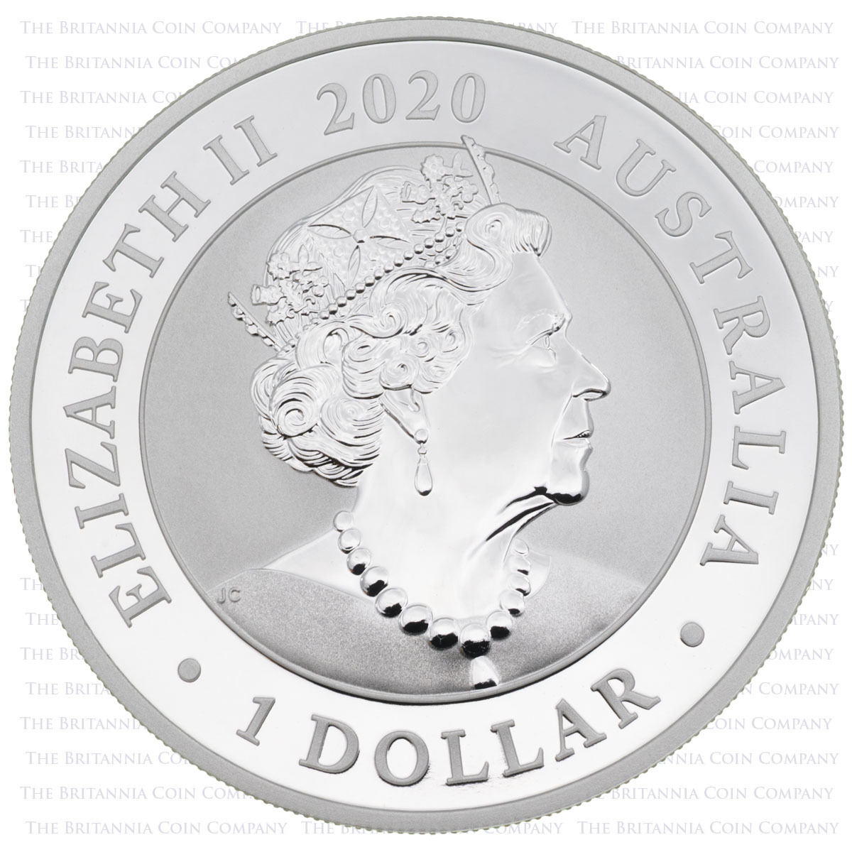 PM20S1S 2020 Australian Silver Swan One Ounce Perth Mint Bullion Coin obverse image