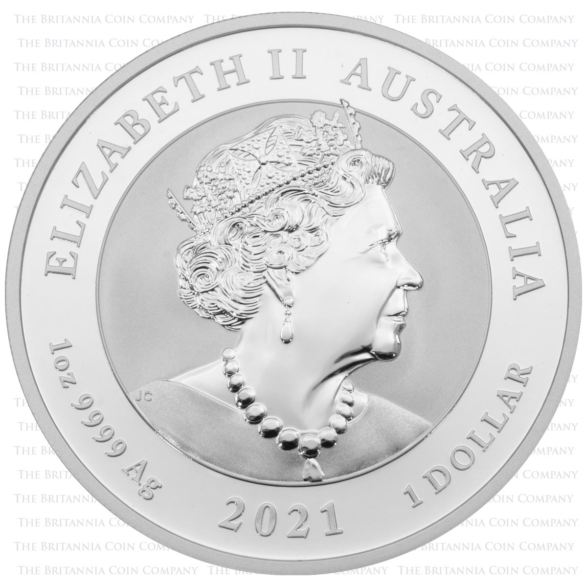 PM21DRS1 2021 Australian Dragon One Ounce Silver Perth Mint Bullion Coin obverse image