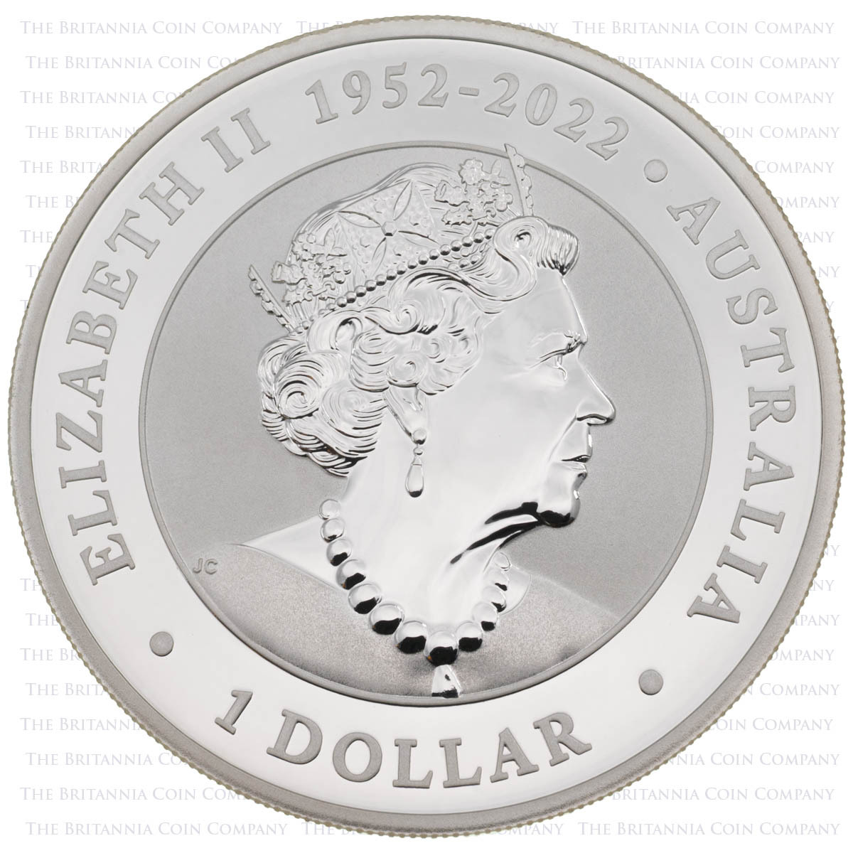 2023 Australian Wombat One Ounce Silver Perth Mint Bullion Coin Elizabeth II obverse