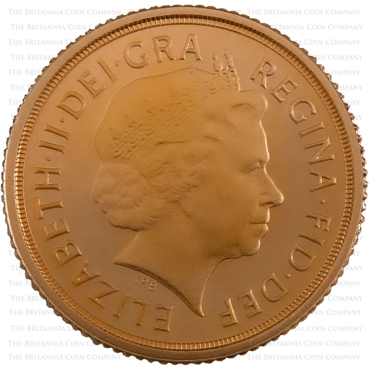 2013 Elizabeth II Gold Proof Quarter Sovereign Obverse