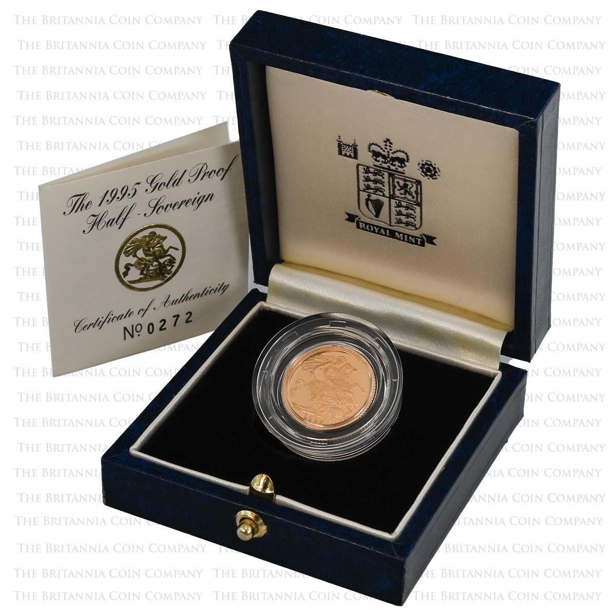 1995 Elizabeth II Gold Proof Half Sovereign Boxed