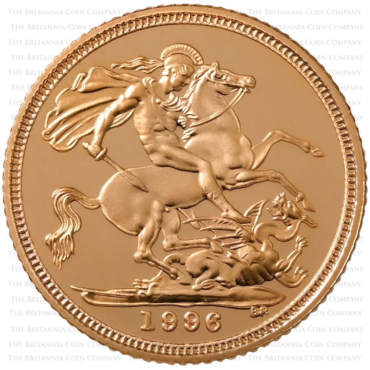 1996 Elizabeth II Gold Proof Half Sovereign Thumbnail