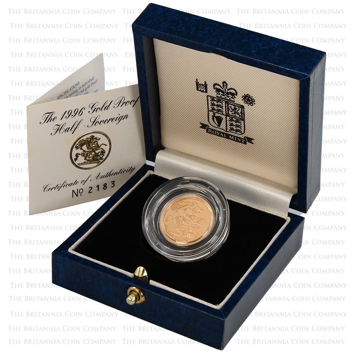 1996 Elizabeth II Gold Proof Half Sovereign Boxed