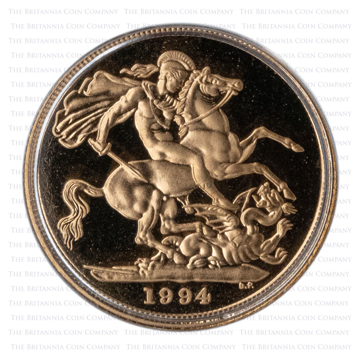 1994 Proof Gold Sovereign Reverse