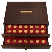 Our Royal Sovereigns British Monarchs Gold Plated Silver Medal Set Thumbnail