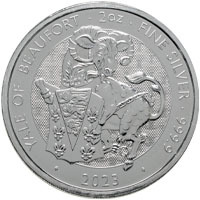 2023 Tudor Beasts Yale Of Beaufort Two Ounce Silver Bullion Coin Thumbnail