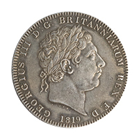 1819 George III Crown LIX Reverse