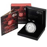 Thumbnail design for SA15SP 2015 Salvation Army Five Pound Silver Proof Alderney Coin