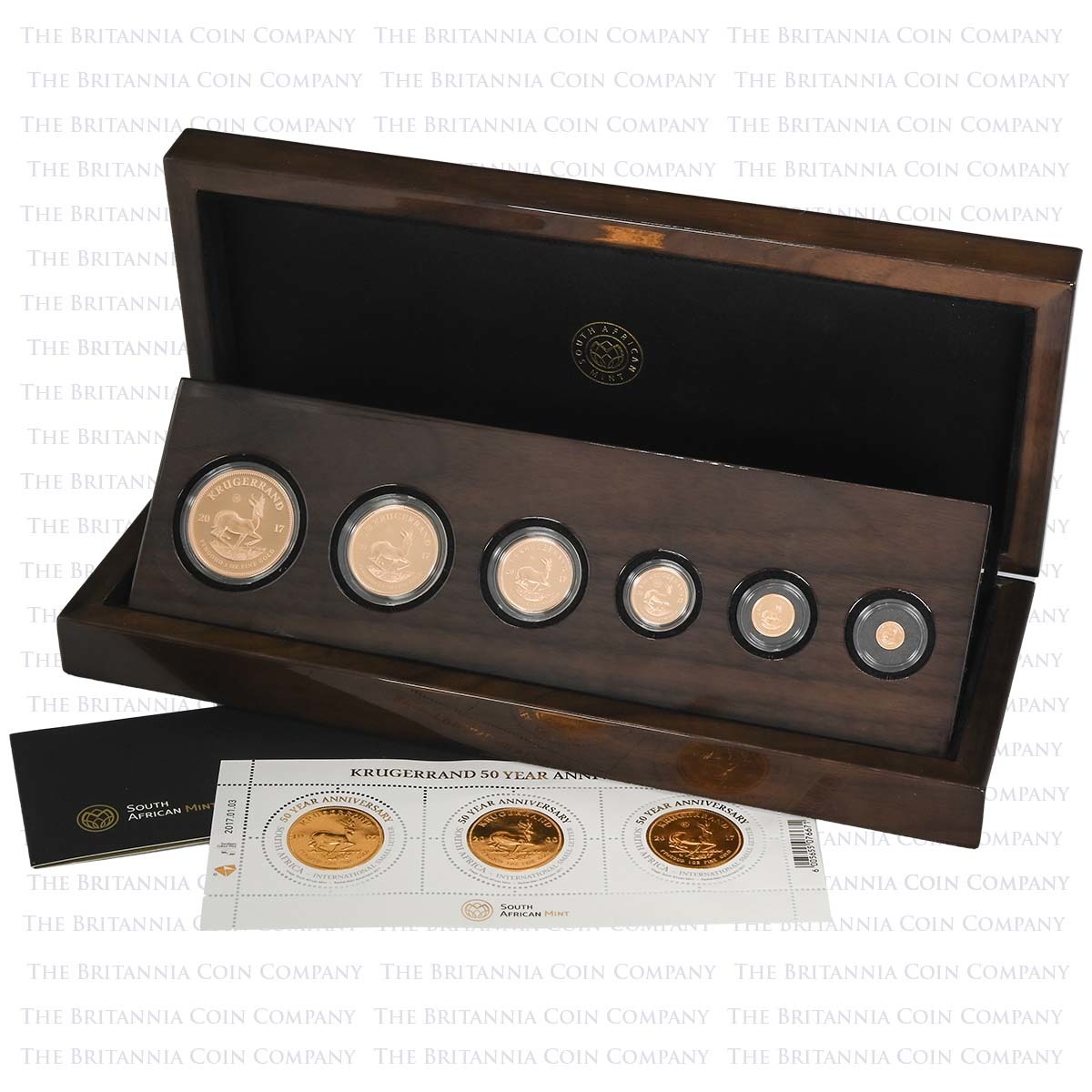 2017 Gold Proof 6 Krugerrand Set 50th Anniversary Boxed