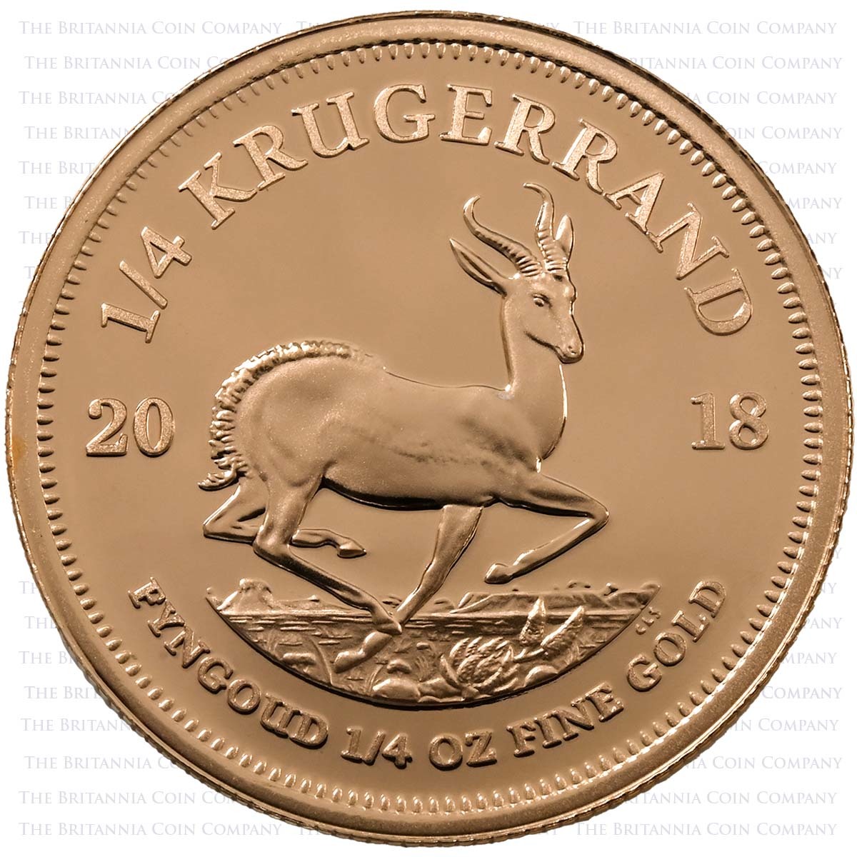 2018 4 Coin Fractional Krugerrand Set Gold Proof Reverse