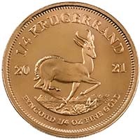 Quarter Ounce Gold Krugerrand : Pre Owned (Best Value) Thumbnail