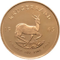 1969 South Africa Krugerrand One Ounce Gold Proof Coin Thumbnail