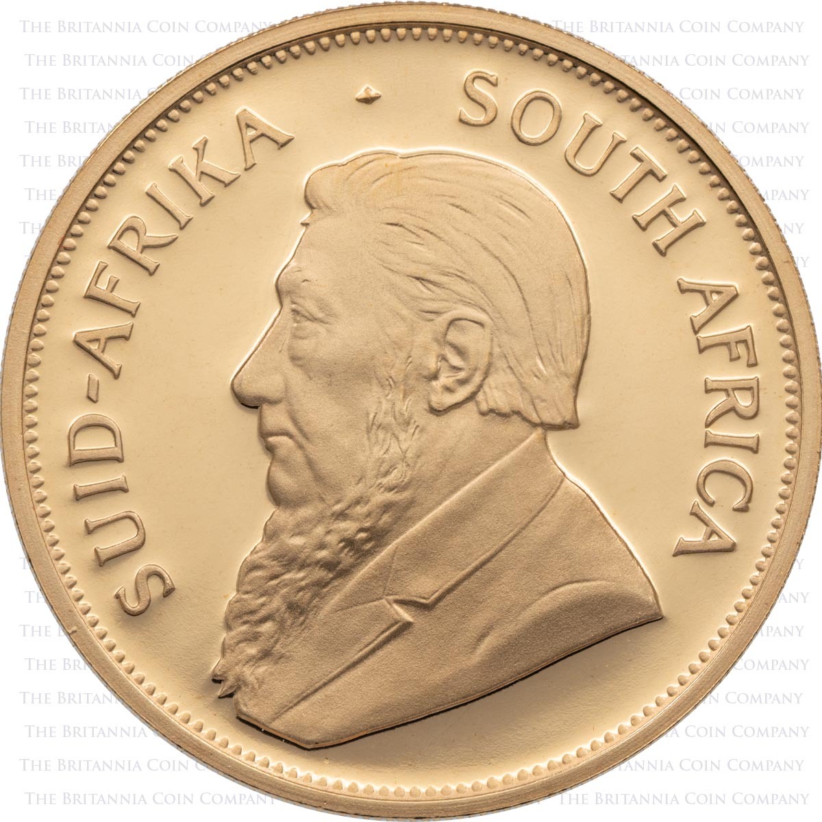 1992 Krugerrand One Ounce Gold Proof South African Coin Obverse