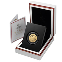 2020 Una And The Lion Quarter Ounce Gold Proof St Helena Coin Thumbnail