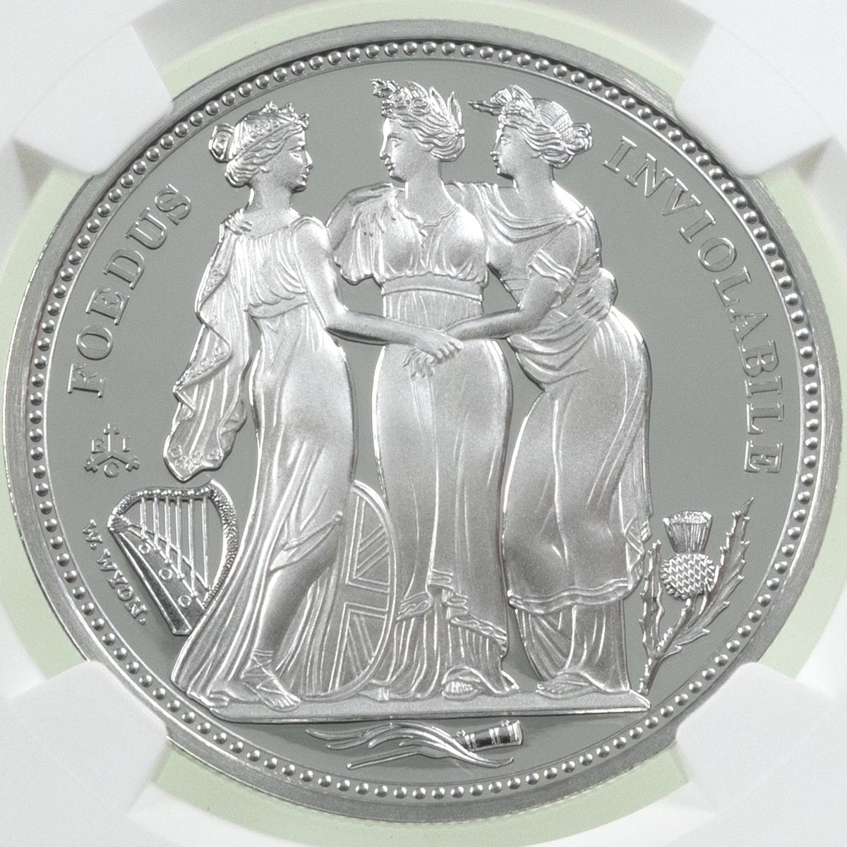 2021 Saint Helena Three Graces One Ounce Silver Proof Coin NGC Graded PF 69 Ultra Cameo First Releases Reverses