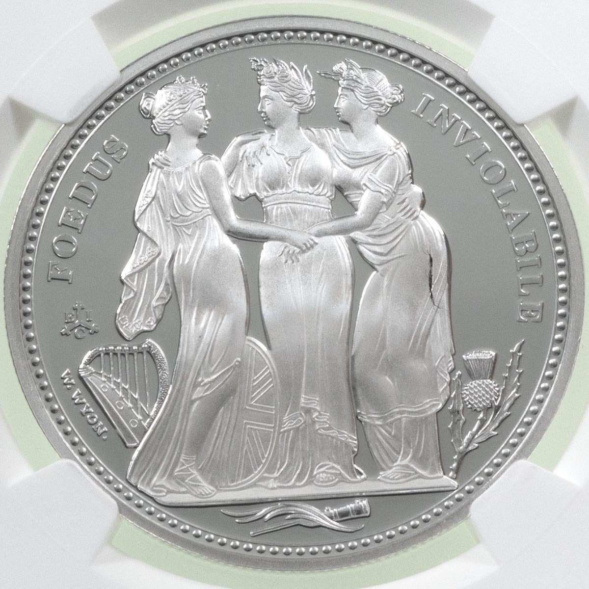2021 Saint Helena Three Graces One Ounce Silver Proof Coin NGC Graded PF 70 Ultra Cameo First Releases Reverse
