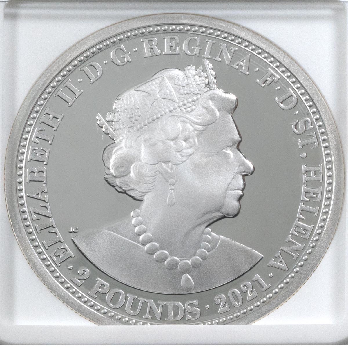2021 Saint Helena Three Graces Two Ounce Silver Proof Coin NGC Graded PF 70 Ultra Cameo First Releases Obverse