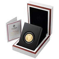2023 Una And The Lion Quarter Ounce Gold Proof St Helena Coin Thumbnail