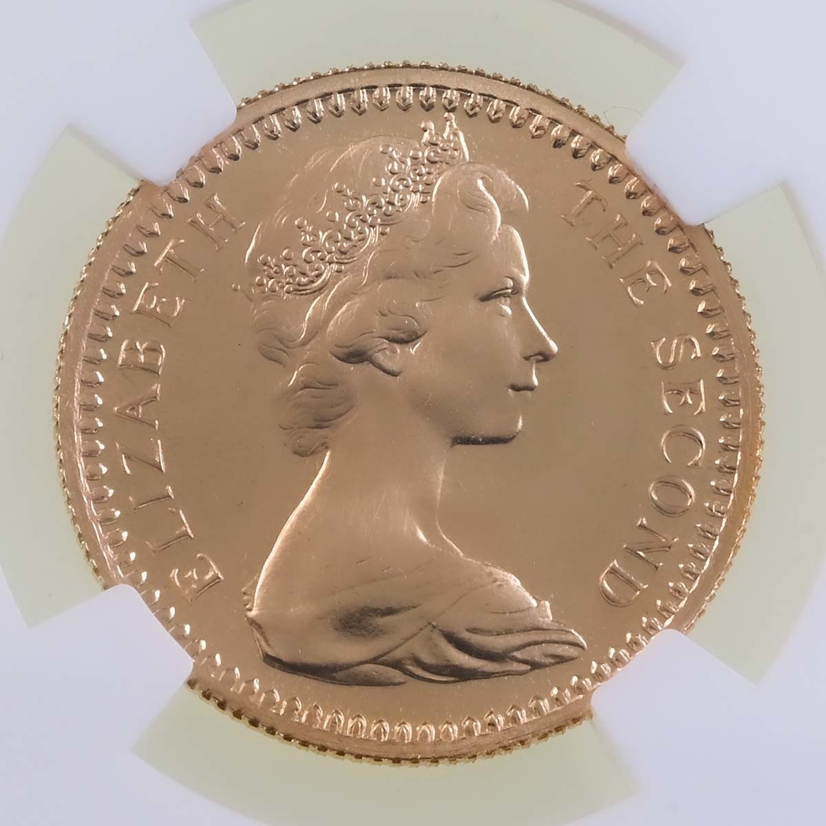 1966 Rhodesia Gold 10 Shillings PF 66 Obverse