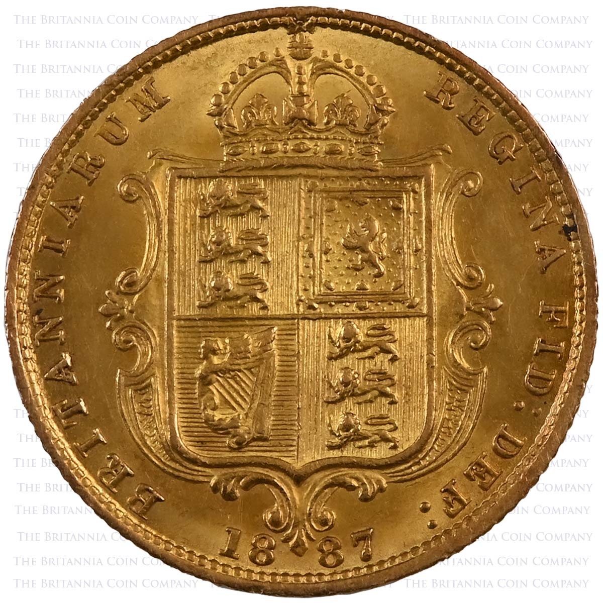 1887 Victoria 11 Coin Specimen Set Golden Jubilee Half Sovereign Reverse