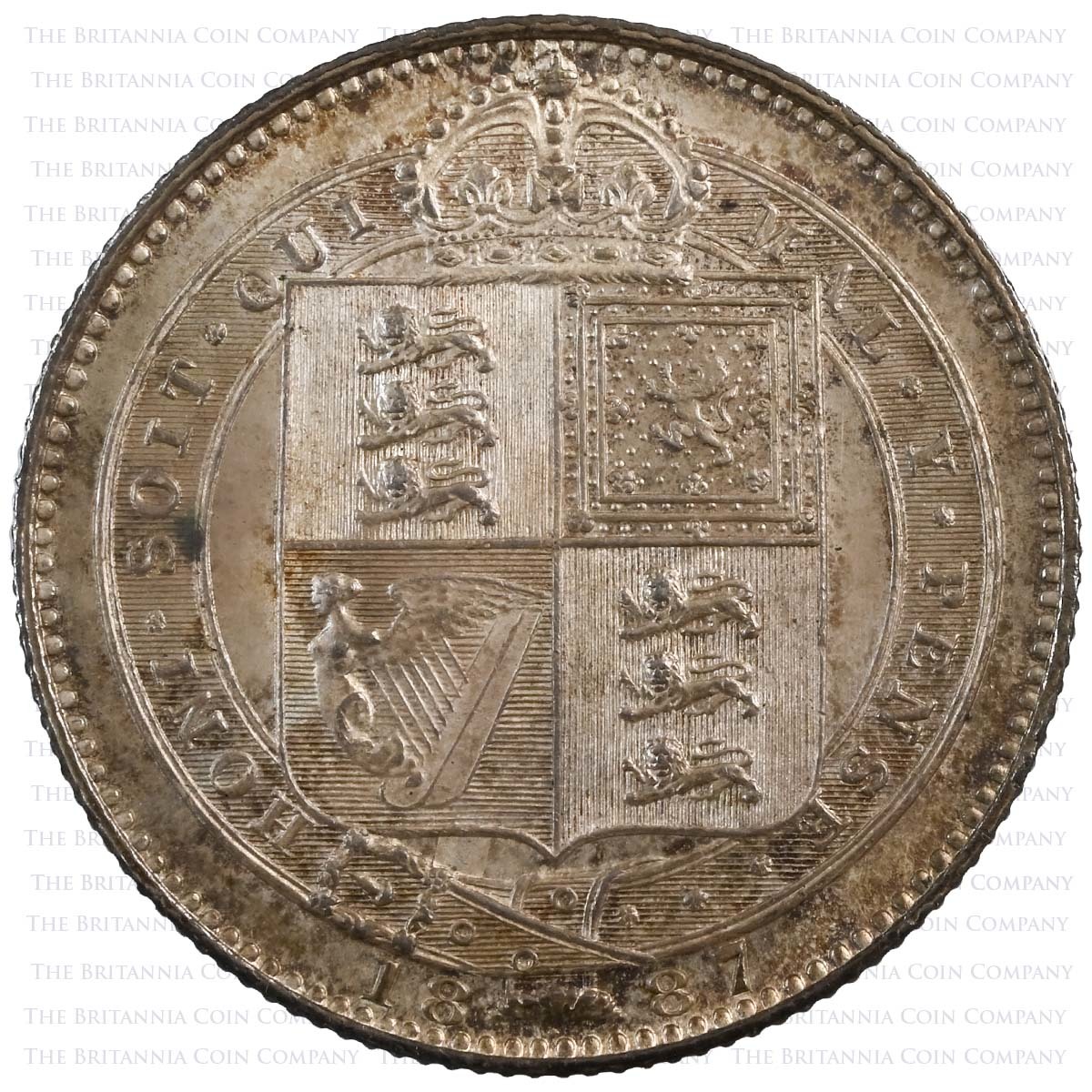 1887 Victoria 11 Coin Specimen Set Golden Jubilee Shilling Reverse