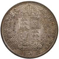 1887 Victoria 11 Coin Specimen Set Golden Jubilee Halfcrown Reverse
