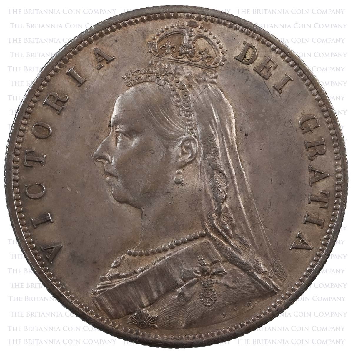 1887 Victoria 11 Coin Specimen Set Golden Jubilee Halfcrown Obverse