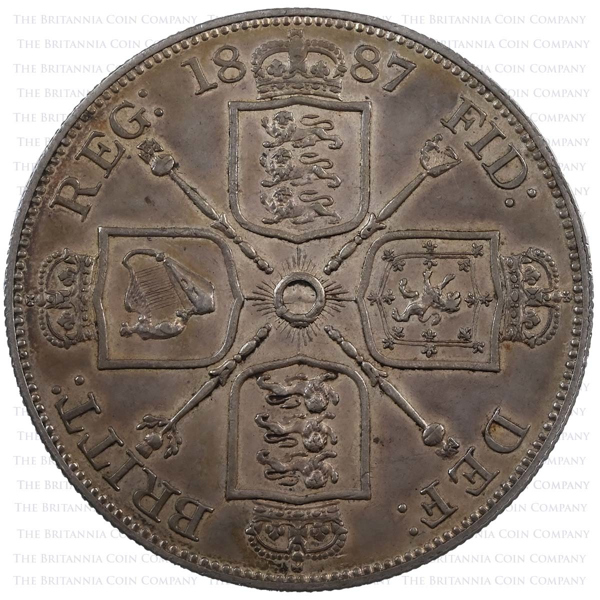 1887 Victoria 11 Coin Specimen Set Golden Jubilee Double Florin Reverse