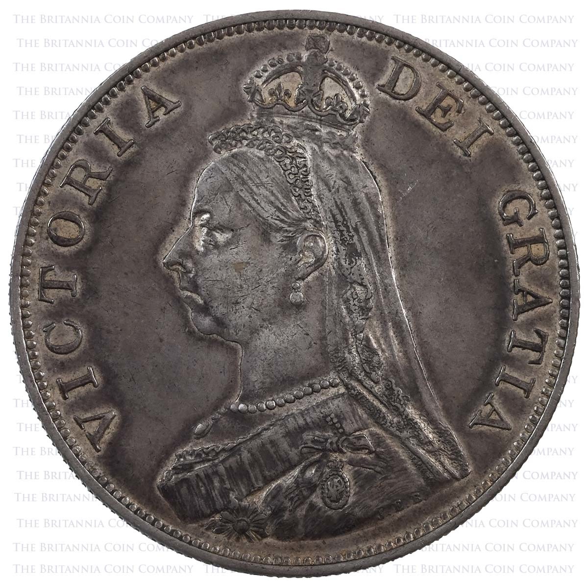 1887 Victoria 11 Coin Specimen Set Golden Jubilee Double Florin Obverse