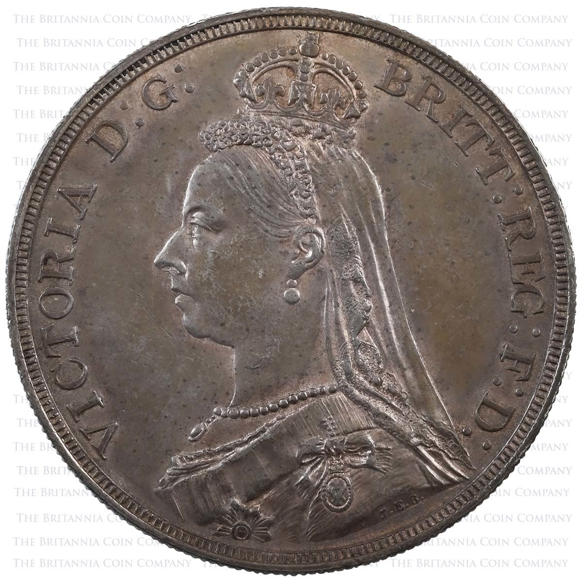 1887 Victoria 11 Coin Specimen Set Golden Jubilee Crown Obverse
