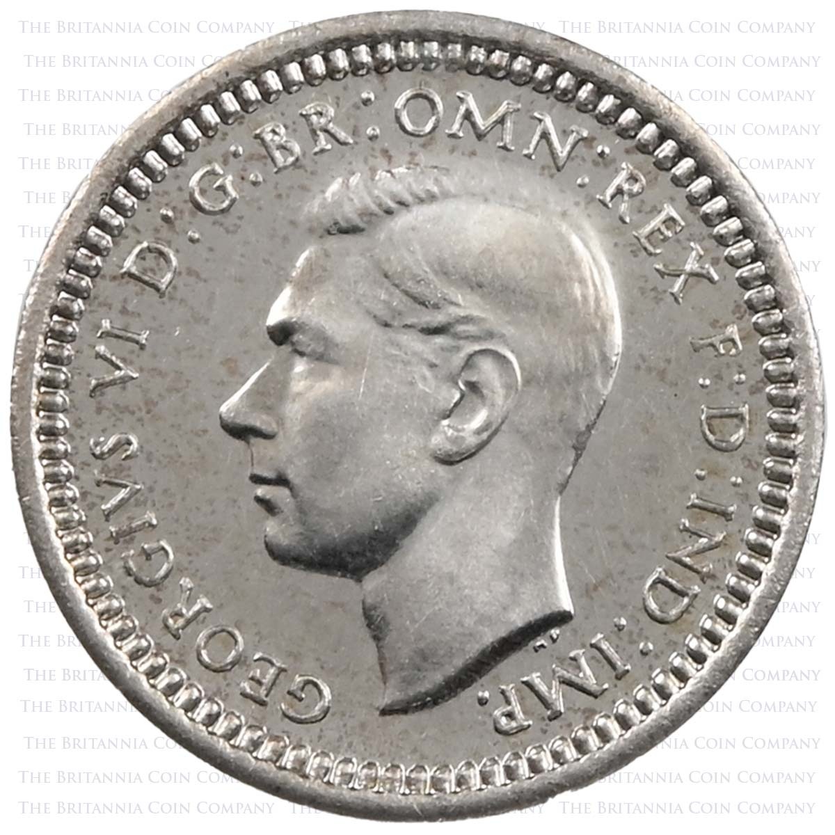 1937 George VI Coronation Proof Set Maundy Penny Obverse