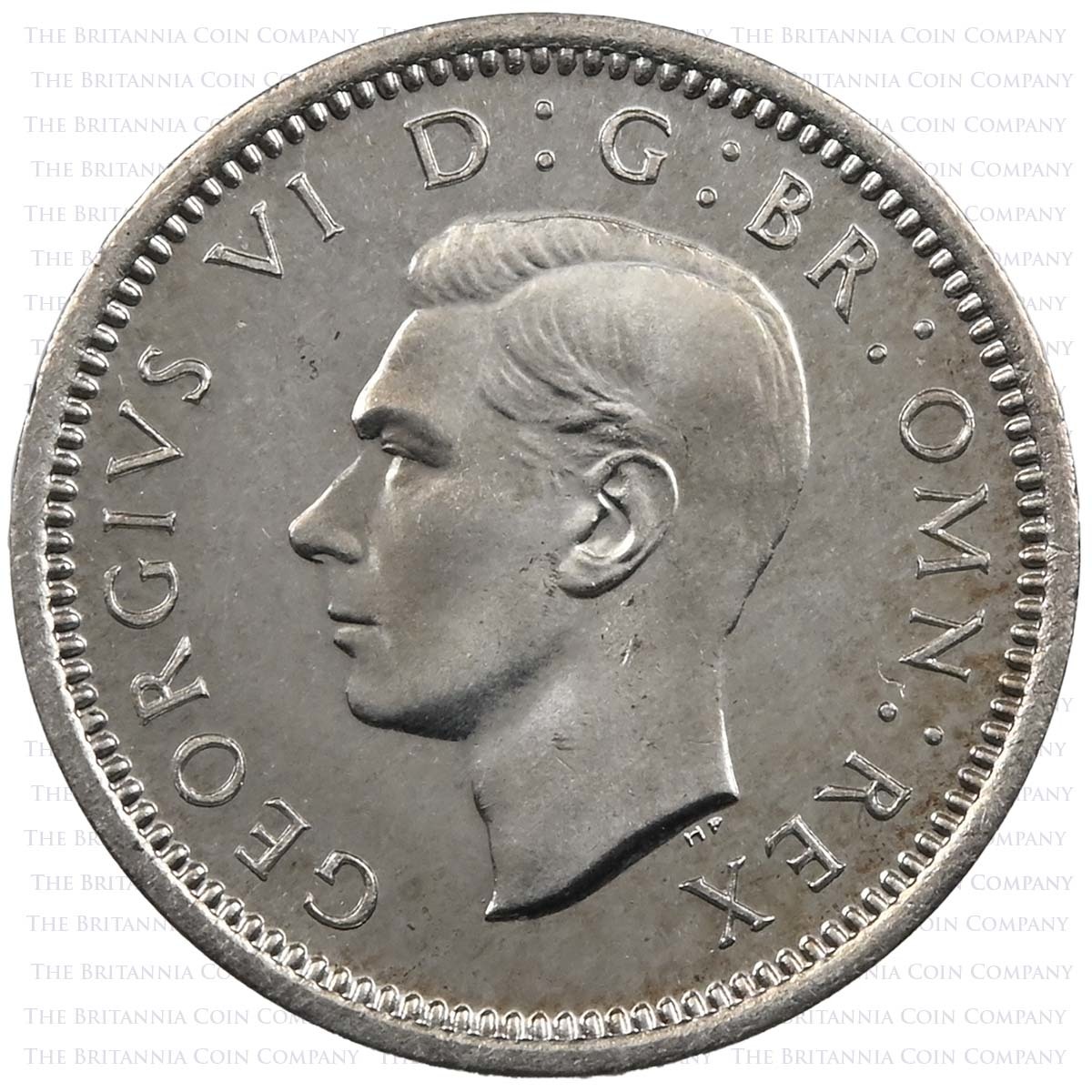 1937 George VI Coronation Proof Set Silver Threepence Obverse