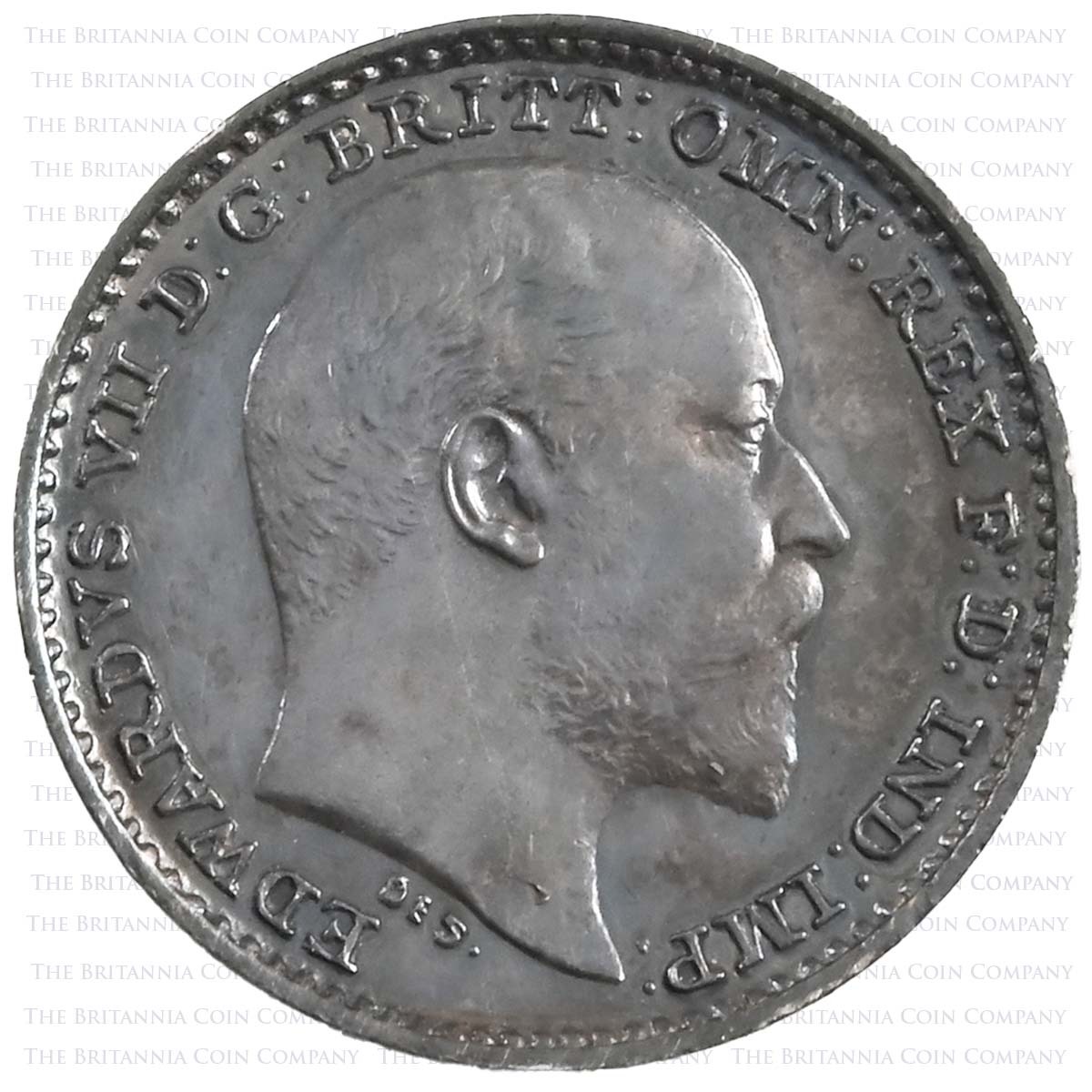 1906 Edward VII Maundy Set 1d Obverse